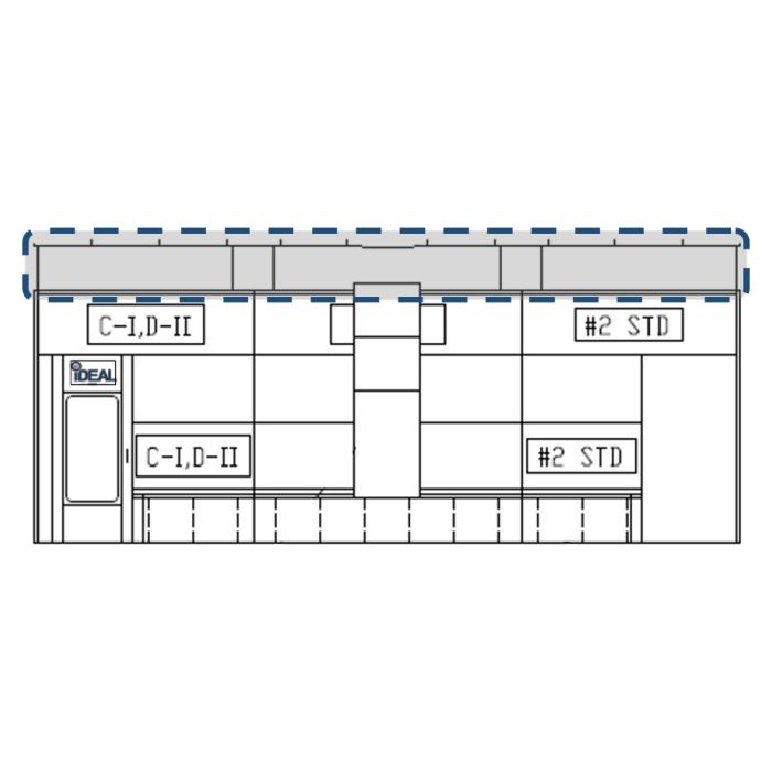  Side Downdraft Paint Spray Booth Canopy Plenum Kit - PSB-SDD26B-PLENUM-KIT-ASY 