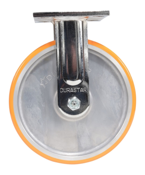 Sirius Polyurethane Dual Rigid Caster 8 In. Diameter x 2 In. Width 2000 Lb. Capacity