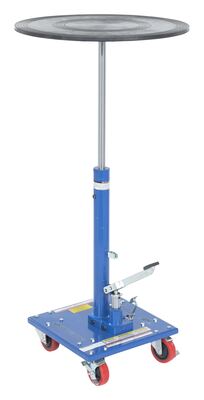 Steel 24" Round Top Hydraulic Post Table 200 Lb. Capacity