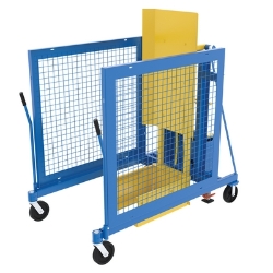 Steel AC Powered Trash Can Dumper 48 In. Maximum Dump Height