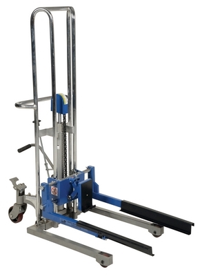 Steel Adjustable Box Stacker 42-1/4 In. Raised Height 380 Lb. Capacity