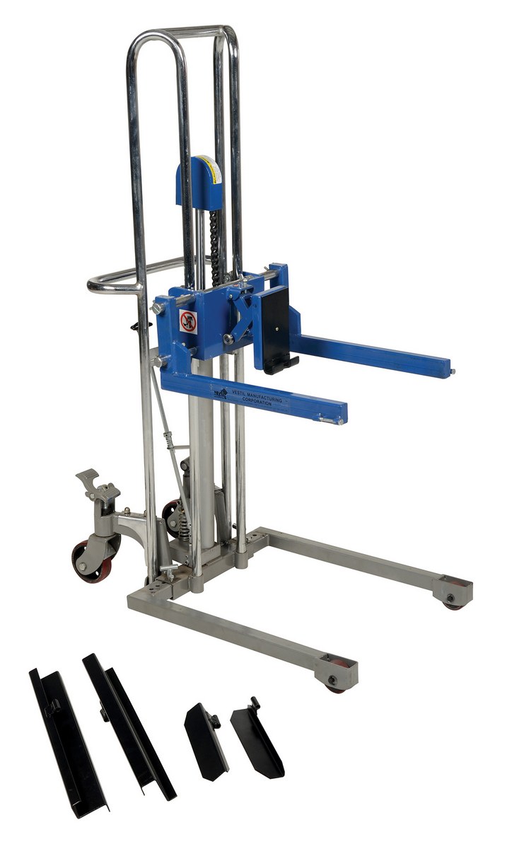 Steel Adjustable Box Stacker 42-1/4 In. Raised Height 380 Lb. Capacity