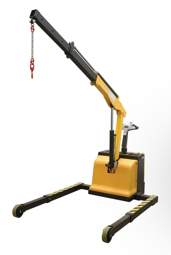 Steel Adjustable Electric Powered Floor Crane 2500 Lb. Retracted Capacity  - EPFC-25-AA