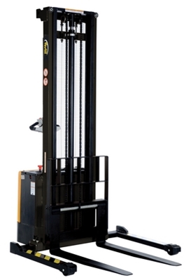 Steel Adjustable Powered Lift Stacker 150 In. Raised Height 2000 Lb. Capacity 