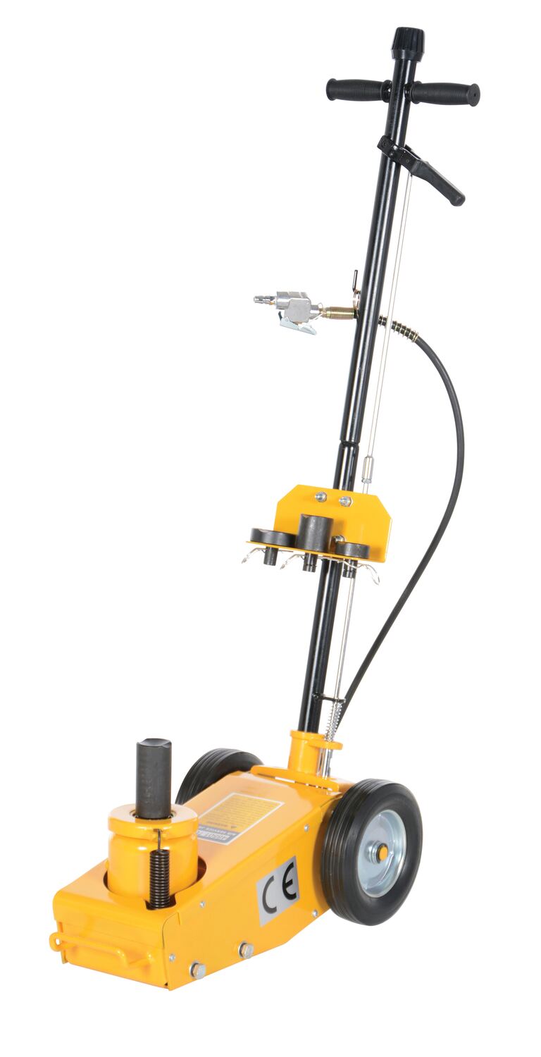 Steel Air Powered Fork Truck Jack 8-1/2 In. - 18-1/4 In. Lift Height 44,000 Lb. Capacity