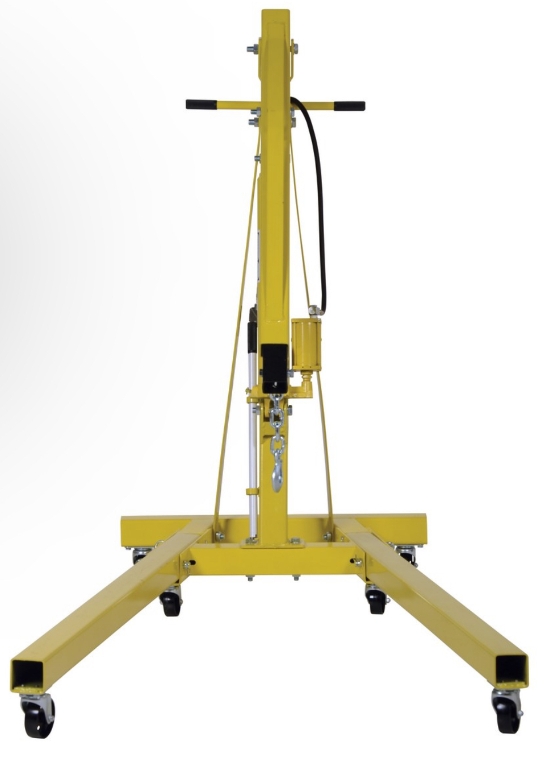 Steel Air and Hand Pump Hydraulic Shop Crane 4000 Lb. Capacity
