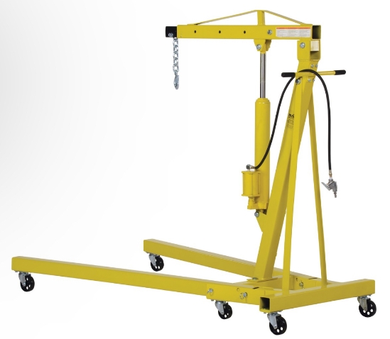 Steel Air and Hand Pump Hydraulic Shop Crane 4000 Lb. Capacity