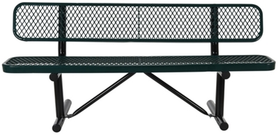 Steel Bench Expanded Metal 72 In.