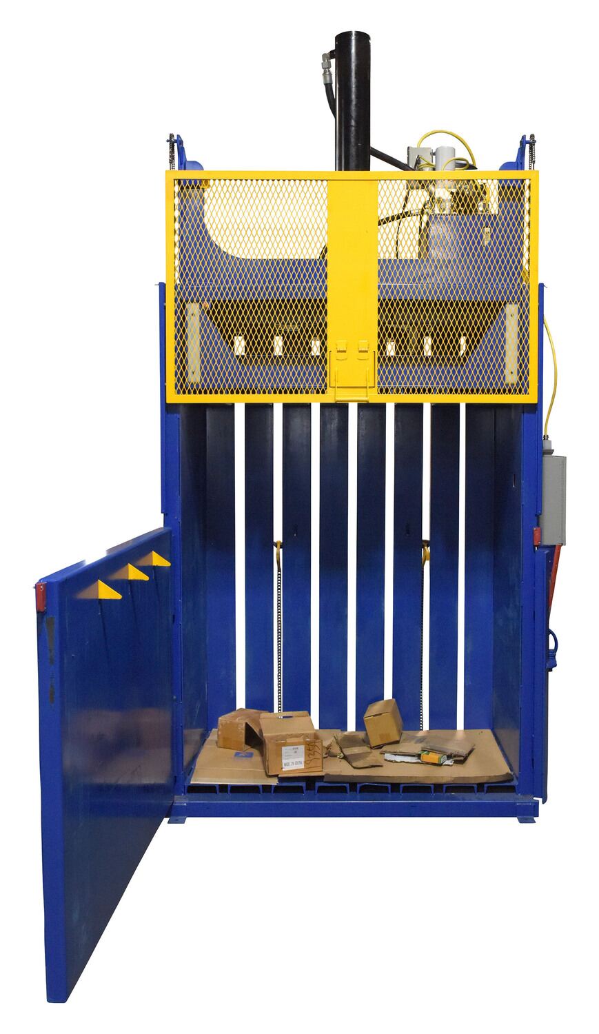 Steel Cardboard Baler 60 in x 30 in x 42 in 1100 lb Capacity