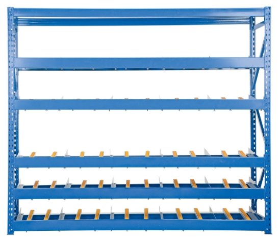  Steel Carton Flow Rack 3 Ft. Length 5 Level 1,000 Lb. Capacity