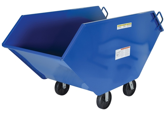 Steel Chip and Waste Trucks 22.2 Cubic Feet 2000 Lb. Capacity