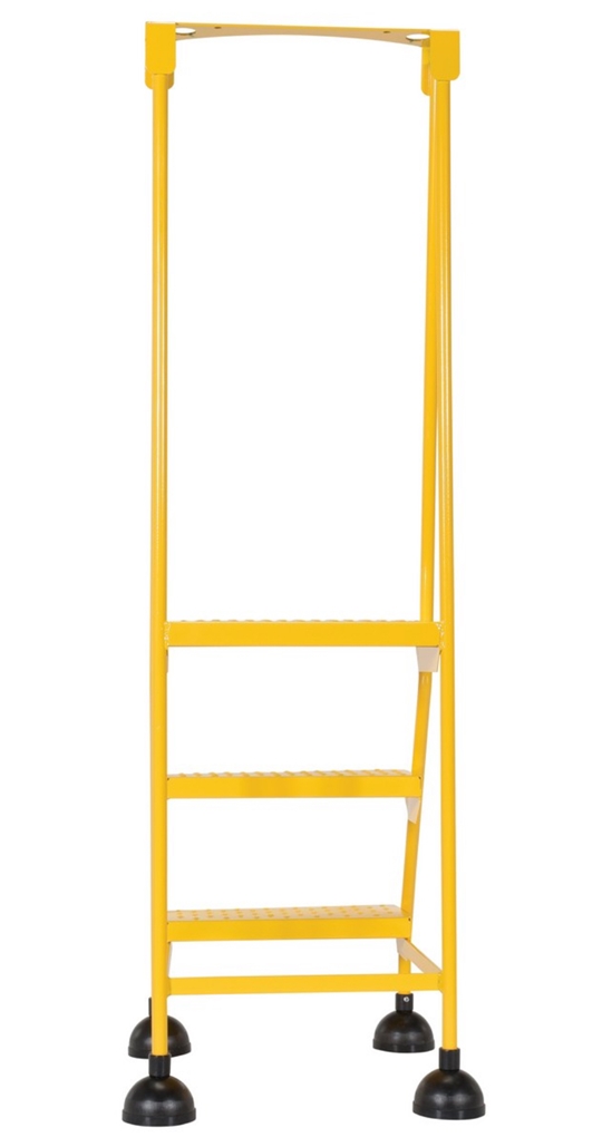 Steel Commercial Spring Loaded Ladders 58 Degree 3 Perforated 16 In. Step Width 300 Lb. Capacity 