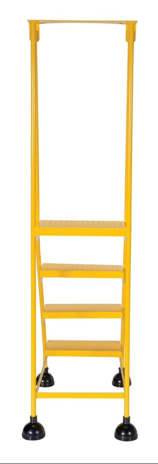 Steel Commercial Spring Loaded Ladders 58 Degree 4 Perforated 16 In. Step Width 400 Lb. Capacity 