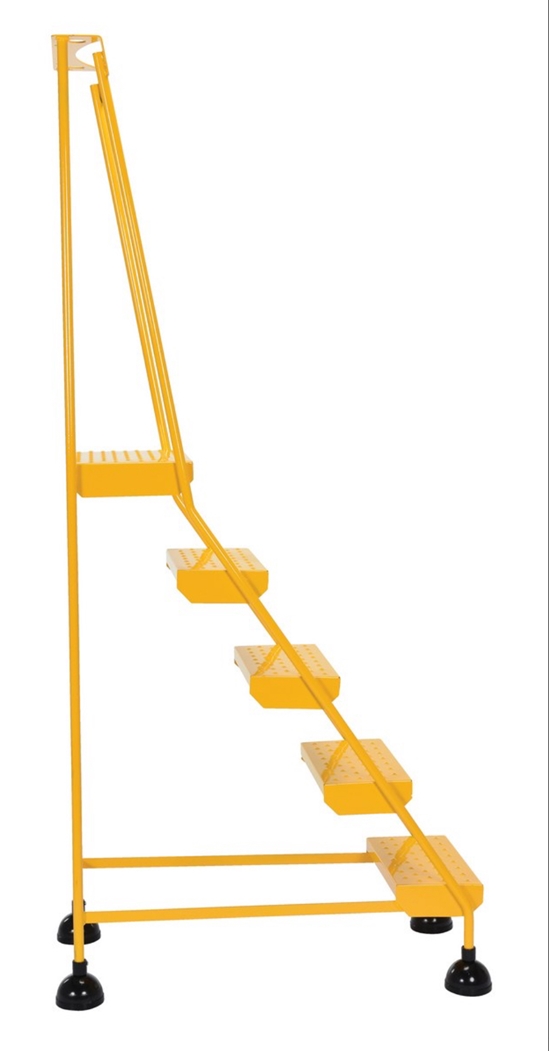 Steel Commercial Spring Loaded Ladders 58 Degree 5 Perforated 16 In. Step Width 500 Lb. Capacity 