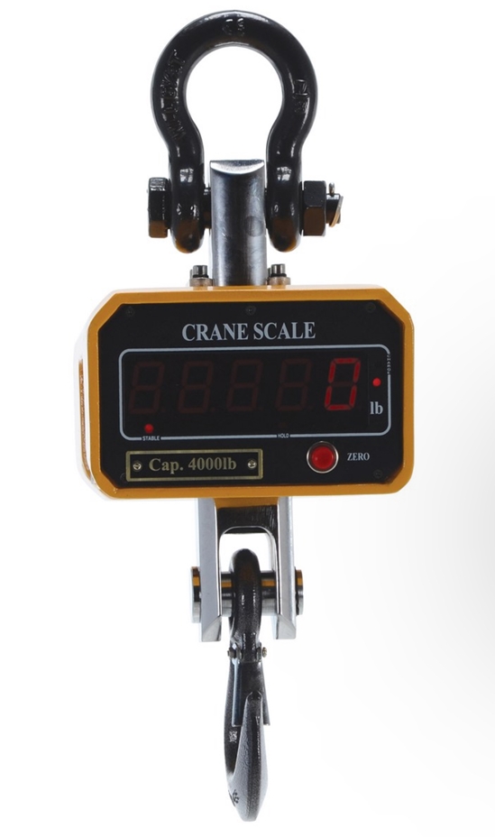 Steel Crane Scale 8 In. x 7-5/8 In. x 17 In. 4,000 Lb. Capacity