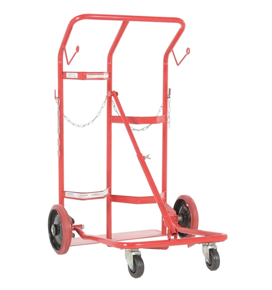 Steel Cylinder Tilt Back Hand Truck 17 In. x 30-1/2 In. x 47 In. 350 Lb. Capacity 