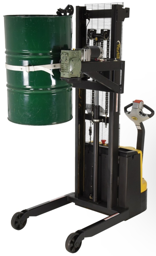 Steel DC Powered Drum Lifter/Rotator/Transporter with Scale 34-5/8 In. x 61-13/16 In. x 85-7/16 In. 550 Lb. Capacity
