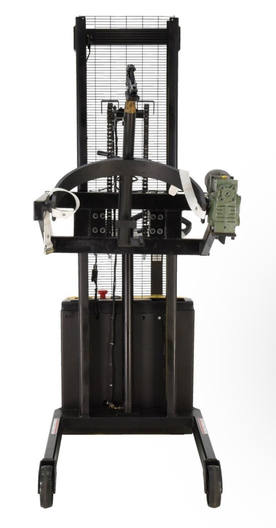 Steel DC Powered Drum Lifter/Rotator/Transporter with Scale 34-5/8 In. x 61-13/16 In. x 85-7/16 In. 550 Lb. Capacity