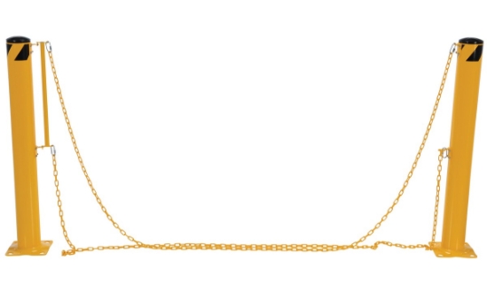Steel Dock Chain Barrier Bollard 4.5 In. Diameter