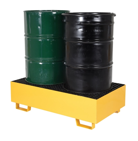 Steel Drum Retention Basin 49 In. x 27 In. x 14 In. 1,200 Lb. Capacity