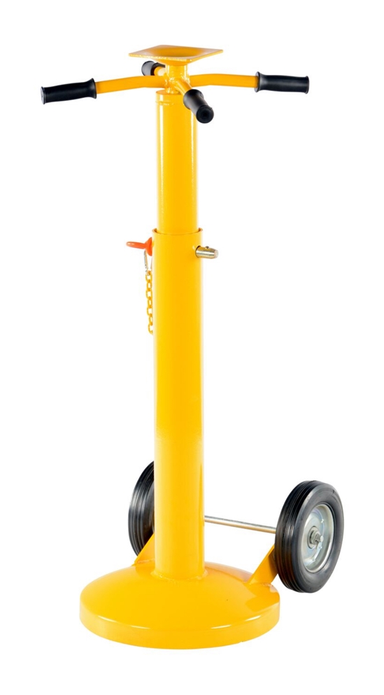 Steel Economy Stabilizing Jack with Hard Rubber Wheels 18-1/4 In. x 16-5/8 In. x 41 In. 5,000 Lb. Lifting Capacity 