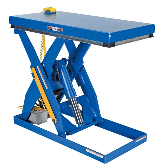 Steel Electric Hydraulic Lift Table 24 In. x 48 In. 3000 Lb. Capacity