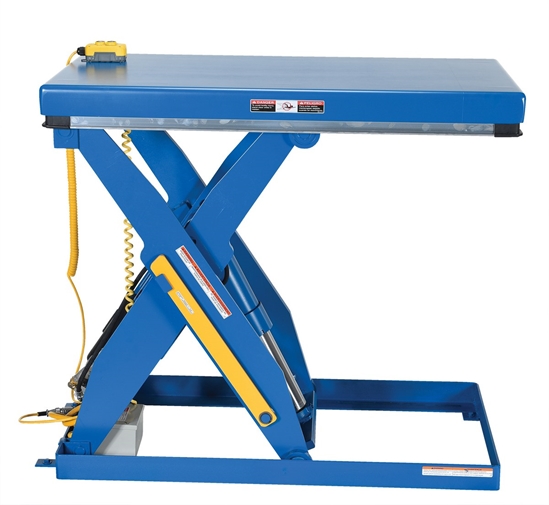 Steel Electric Hydraulic Lift Table 24 In. x 48 In. 3000 Lb. Capacity