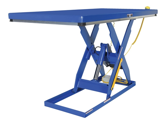 Steel Electric Hydraulic Lift Table 24 In. x 66 In. 2000 Lb. Capacity