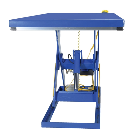 Steel Electric Hydraulic Lift Table 24 In. x 66 In. 2000 Lb. Capacity