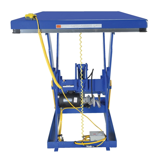 Steel Electric Hydraulic Lift Table 24 In. x 66 In. 2000 Lb. Capacity