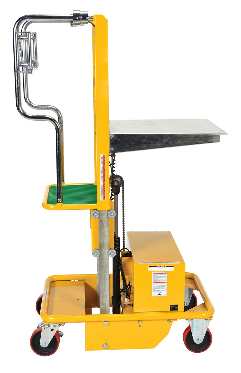 Steel Electric Lift Manual Drive Order Picker 440 Lb. Capacity 