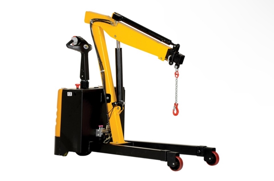 Steel Electric Powered Floor Crane 2500 Lb. Retracted Capacity