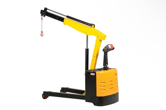 Steel Electric Powered Floor Crane 2500 Lb. Retracted Capacity