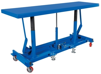 Steel Ergonomic Long Deck Cart 96 In. x 30-1/4 In. x 31 In. 4,000 Lb. Capacity 