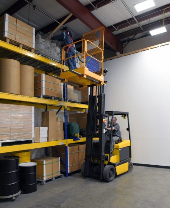 Steel Fold Down Steel Work Platform 37 In. x 37 In. 600 Lb. Capacity 