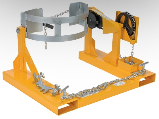 Steel Fork Truck Drum Carrier/Rotator For Steel Drums 55 Gallon 1500 Lb. Capacity