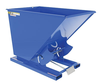 Steel Heavy Duty Self Dumping Hopper 1-1/2 Cubic Yard 6000 Lb. Capacity