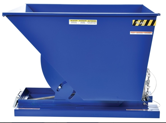 Steel Heavy Duty Self Dumping Hopper 1 Cubic Yard 6000 Lb. Capacity 