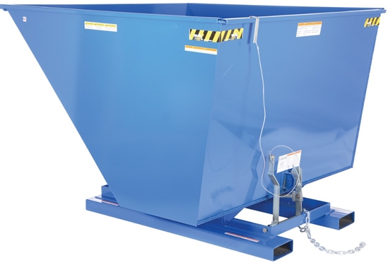 Steel Heavy Duty Self Dumping Hopper 2-1/2 Cubic Yard 6000 Lb. Capacity