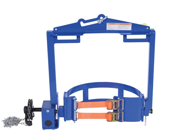  Steel Hoist Mounted Drum Carrier/Rotator 55 Gallon 2000 Lb. Capacity  - DCT-2000