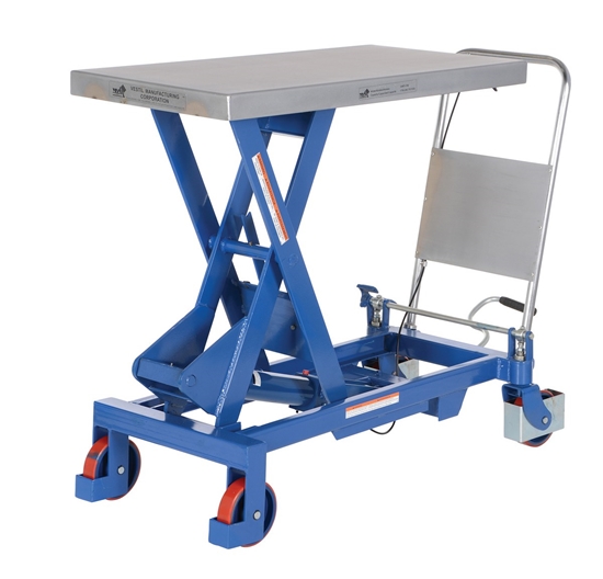 Steel Hydraulic Elevating Cart 39-1/2 In. x 20 In. 1750 Lb. Capacity