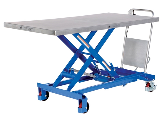 Steel Hydraulic Single Scissor Cart 31-1/2 In. x 63 In. 1000 Lb. Capacity