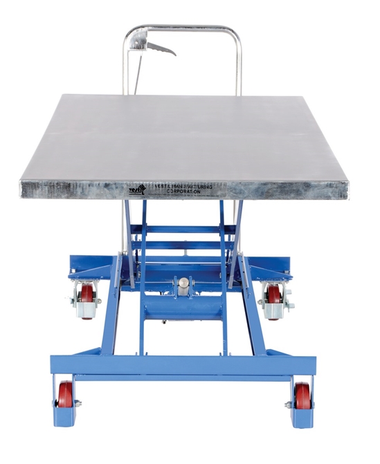 Steel Hydraulic Single Scissor Cart 31-1/2 In. x 63 In. 1000 Lb. Capacity