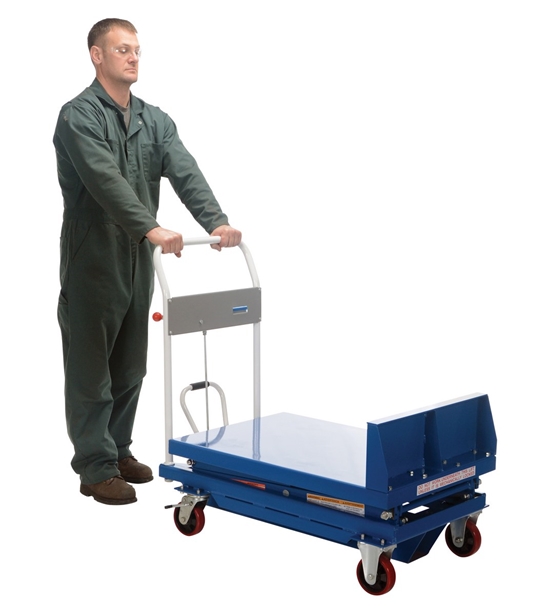 Steel Lift and Tilt Cart with Sequence Select 24 In. x 36 In. 600 Lb. Capacity