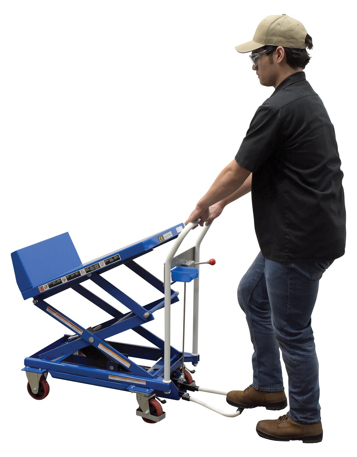 Steel Lift and Tilt Carts with Sequence Select 19-1/2 In. x 30 In. 400 Lb. Capacity