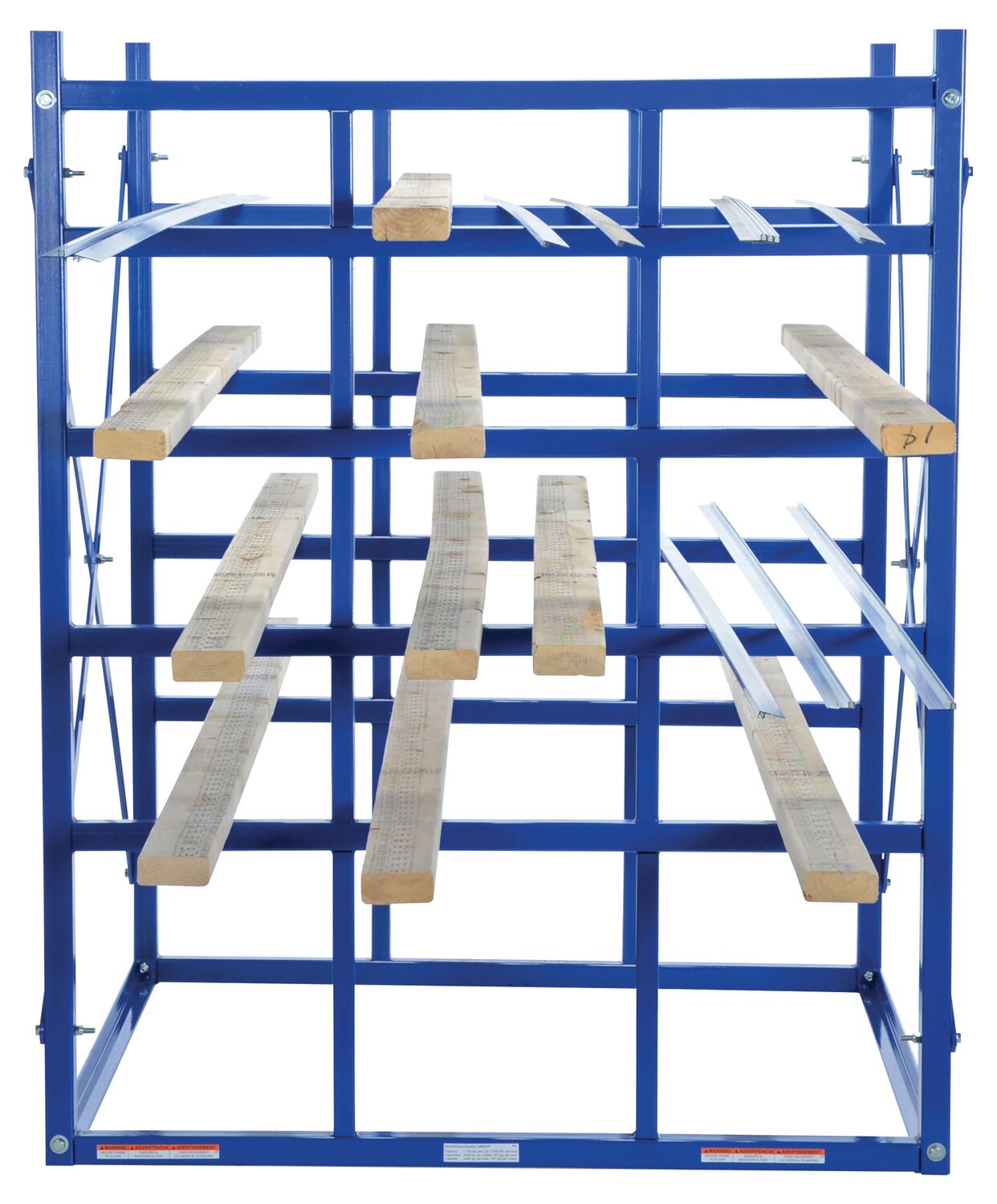 Steel Long Bar Pigeon Hole Rack 48 In. x 48-1/2 In. x 60 In. 7700 Lb. Capacity