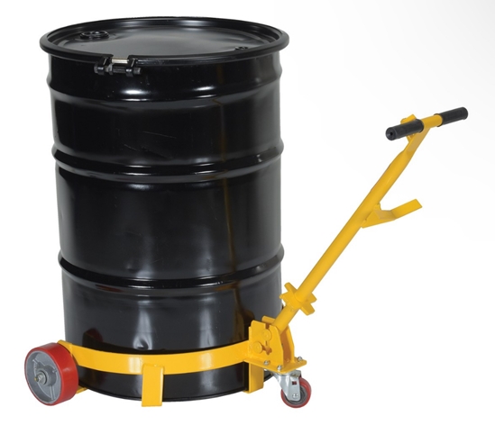 Steel Low Profile Drum Dolly with Poly On Steel Casters 21-5/8 In. x 31-5/8 In. x 37-5/8 In. 1200 Lb. Capacity