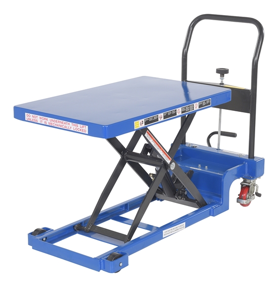 Steel Low Profile Scissor Lift Cart Auto Shift 19-5/8 In. x 32-1/4 In. 400 Lb. Capacity