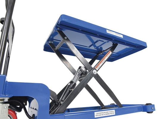 Steel Low Profile Scissor Lift Cart Auto Shift 19-5/8 In. x 32-1/4 In. 400 Lb. Capacity