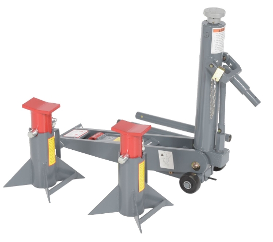 Steel Manual Hydraulic Fork Truck Jack 29 In. x 10 In. x 26 In. 15,000 Lb. Capacity